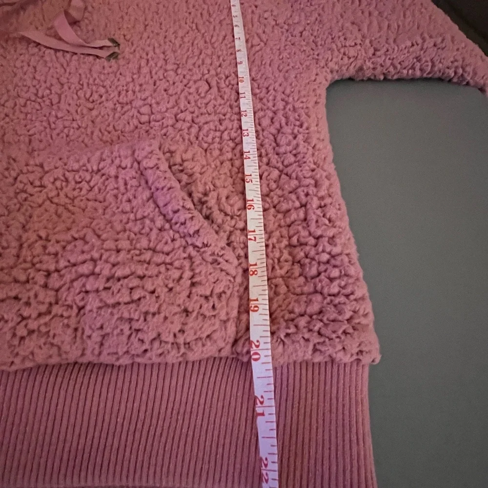 SUMMER SALE: Ci Sono Pink Sherpa women’s Hoodie - Picture 6 of 7